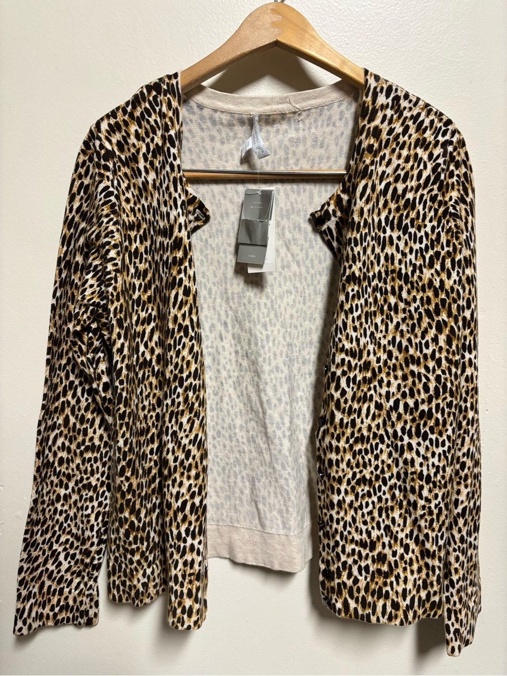 Charter Club Leopard-Print Open Front Jacket in Brown and Black